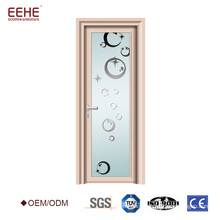 White plain modern design aluminum bathroom/toilet door